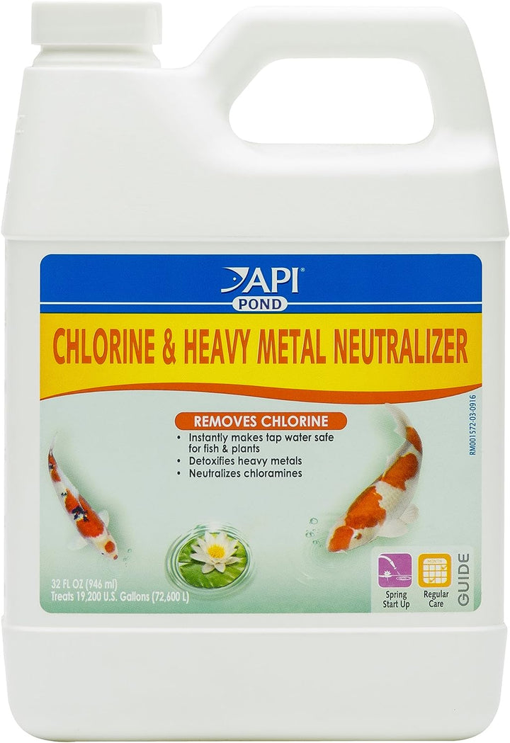 API POND CHLORINE & HEAVY METAL NEUTRALIZER 32 OZ