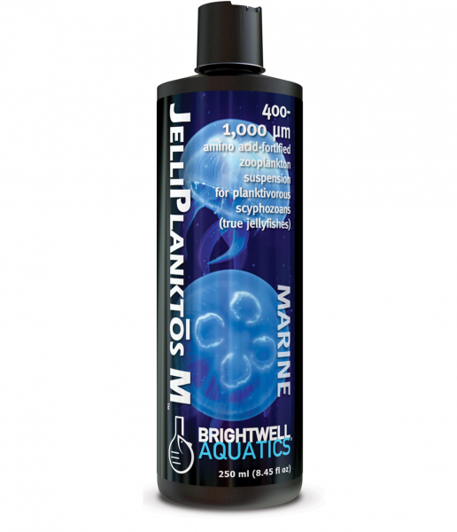 Brightwell JelliPlanktos M - 400 - 1,000-micron Zooplankton for Planktivorous Scyphozoans (True Jellyfishes) MEDIUM for Moon Jellies 500 ml