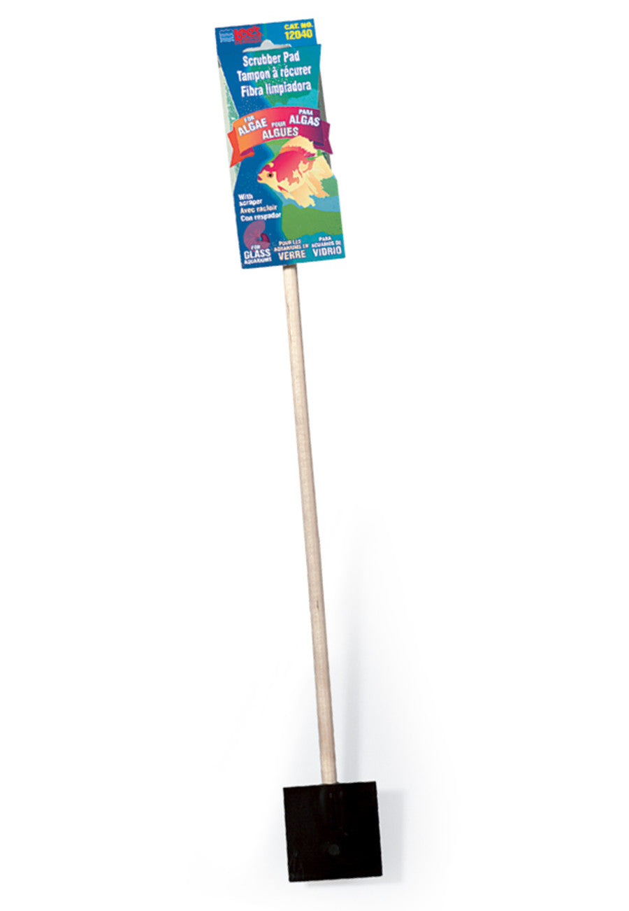 Lee's Aquarium Pet Products Algae Cleaner on a Stick with Scraper 1ea/15 in