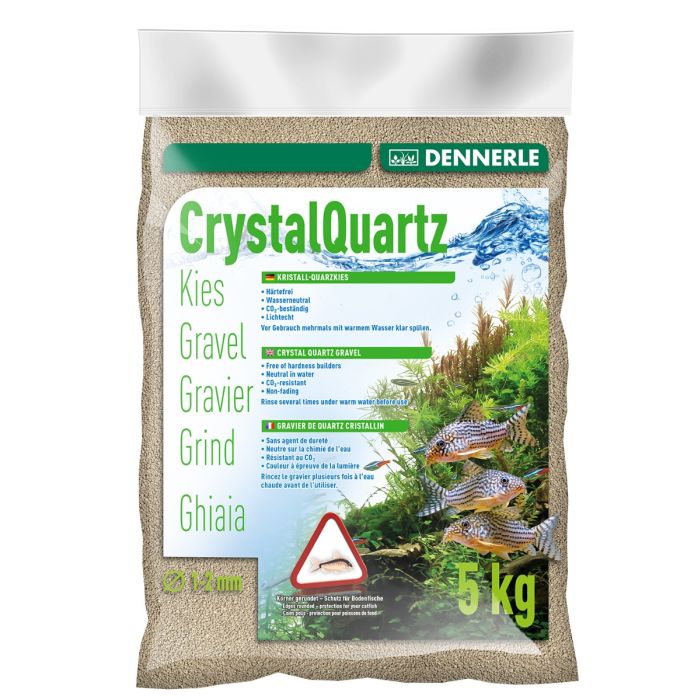 DENNERLE Crystal Quartz Gravel natural white, 5 kg