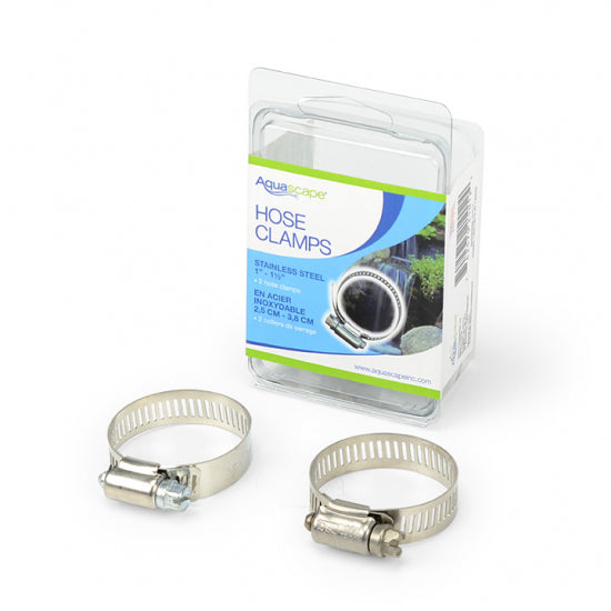Aquascape STAINLESS STEEL HOSE CLAMP 1" TO 1-1/2" (2)
