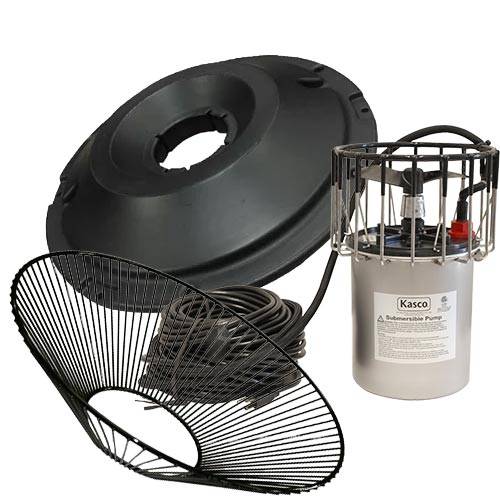 Kasco 4400 Aerator, 1HP, 120V, 1PH, Float, Bottom Screen Vertical Bars, No Control Panel, 100' Cord w/3' Quick Disc. Stub Cord
