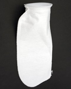 4"x 14" Felt Filter Bag w/ Plastic Ring - 100 Mcron