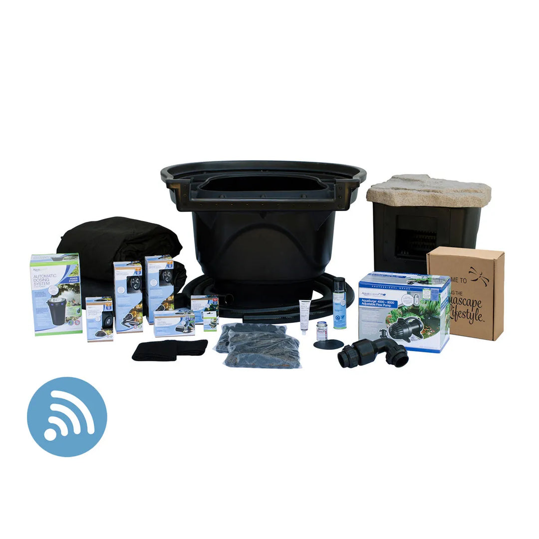 Aquascape LARGE POND KIT 21' X 26' WITH AQUASURGE 4000-8000 POND PUMP