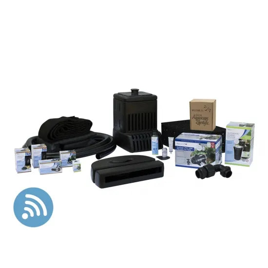 AQUASCAPE MEDIUM PONDLESS WATERFALL KIT 16' STREAM WITH AQUASURGE 2000-4000 POND PUMP