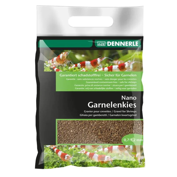 DENNERLE Nano Shrimp Gravel, Borneo brown, 2 kg