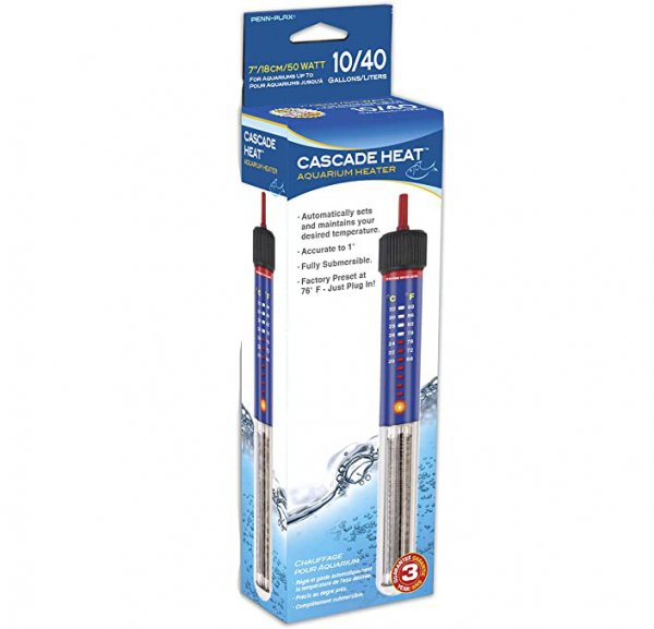 Penn-Plax Cascade Heat 50w Submersible Heater