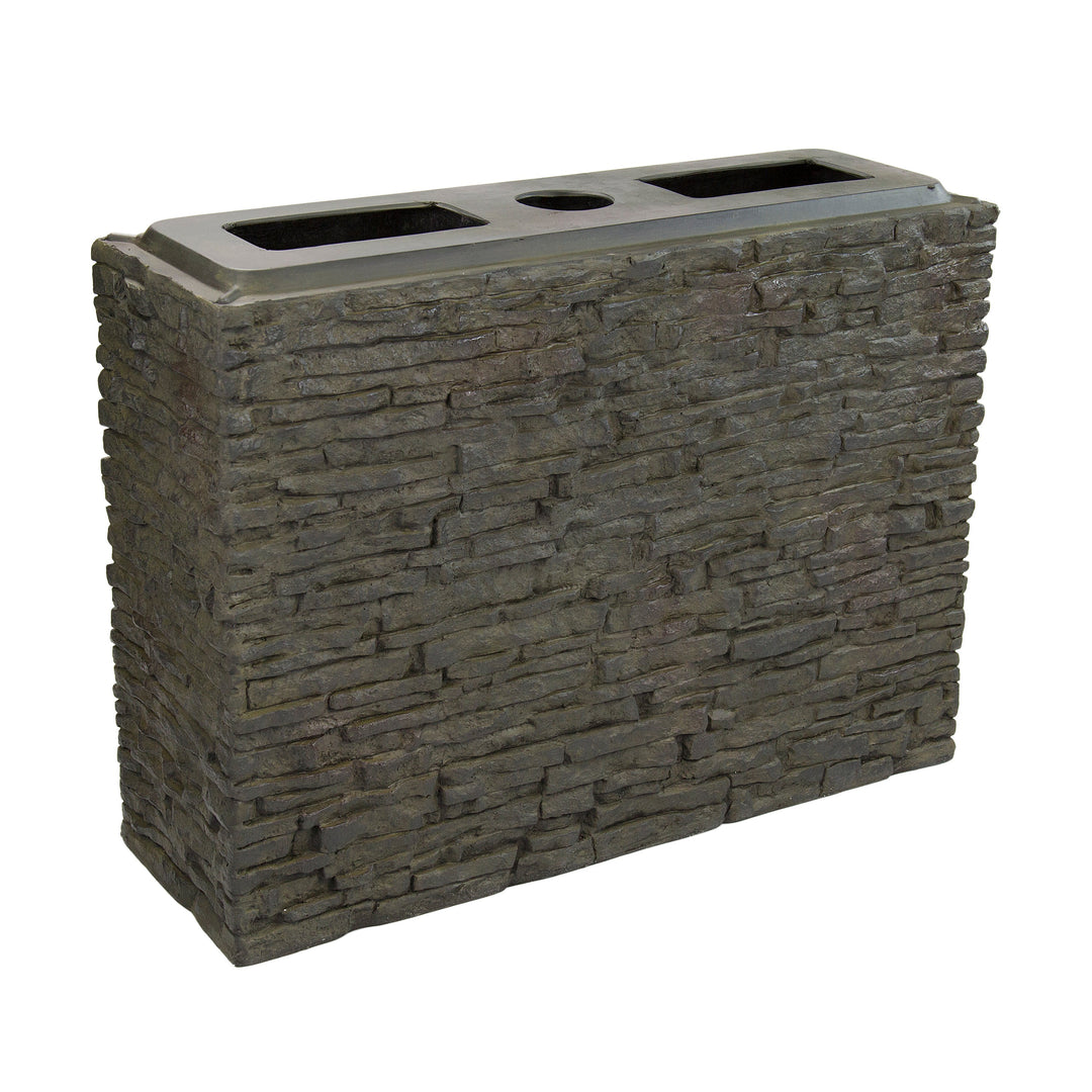 Aquascape Large Straight Stacked Slate Wall Base