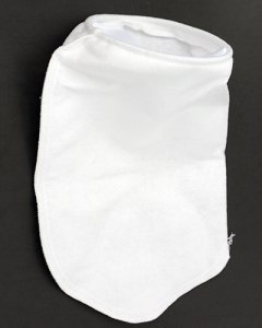 7" x 16" Felt Filter Bag w/ Internal Ring - 100 Mcron