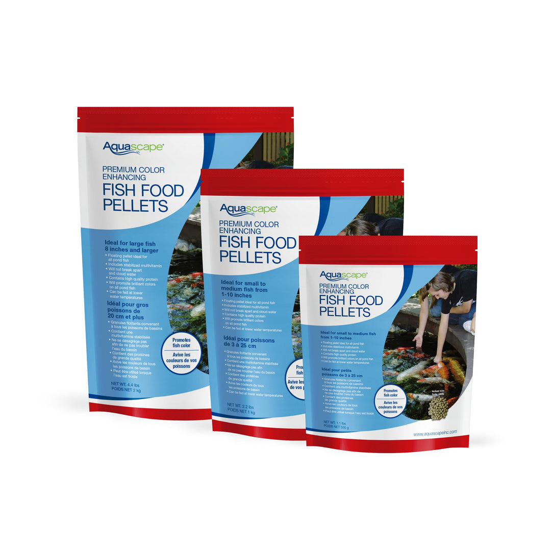 Aquascape Premium Color Enhancing Fish Food Pellets - 1lb