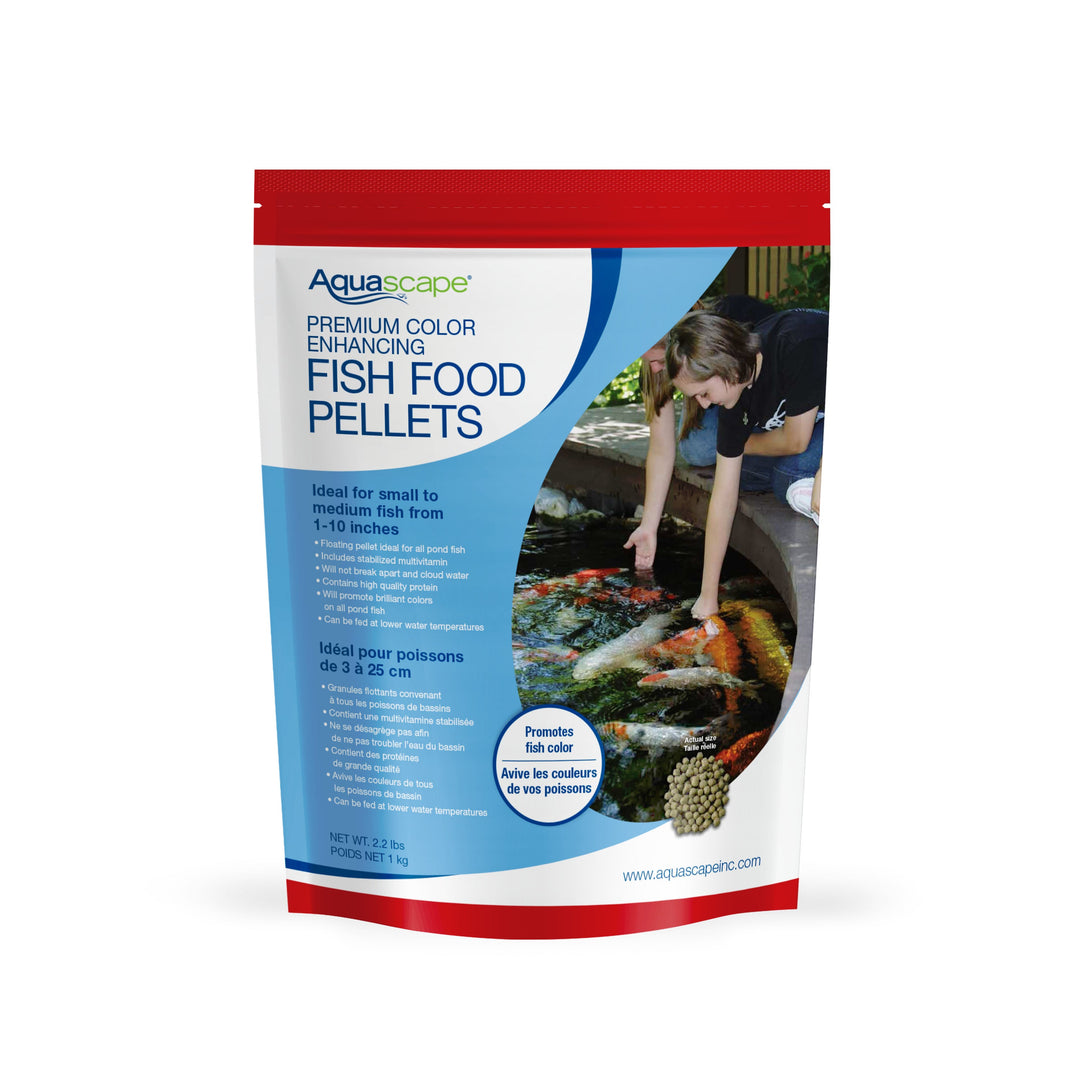 Aquascape Premium Color Enhancing Fish Food Pellets - 2lb