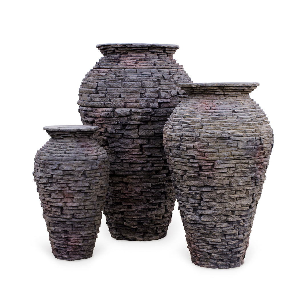 Aquascape Small Stacked Slate Urn