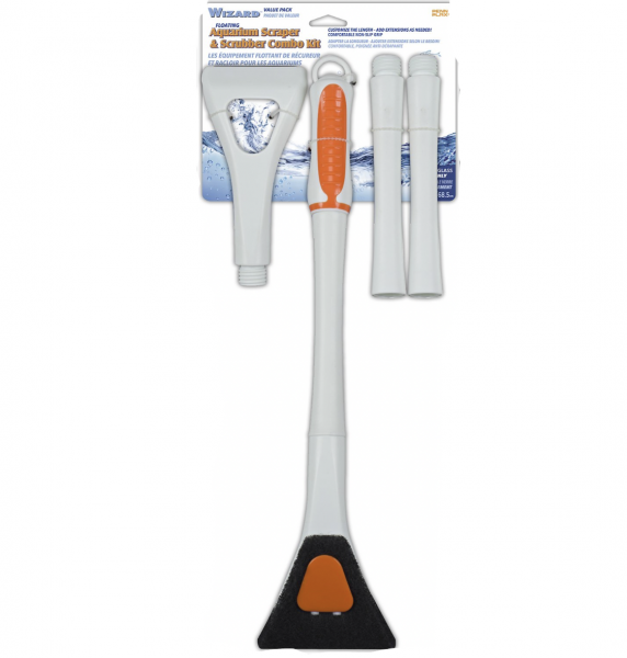 Penn-Plax Wizard 27" Algae Scraper & Scrubber
