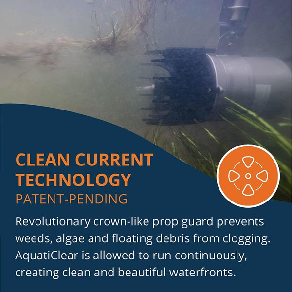 Kasco 2400 Aquaticlear, Clog resistant Circulator, 1/2HP, 120V, 1PH, No Mount/Float or Control, 50ft cord