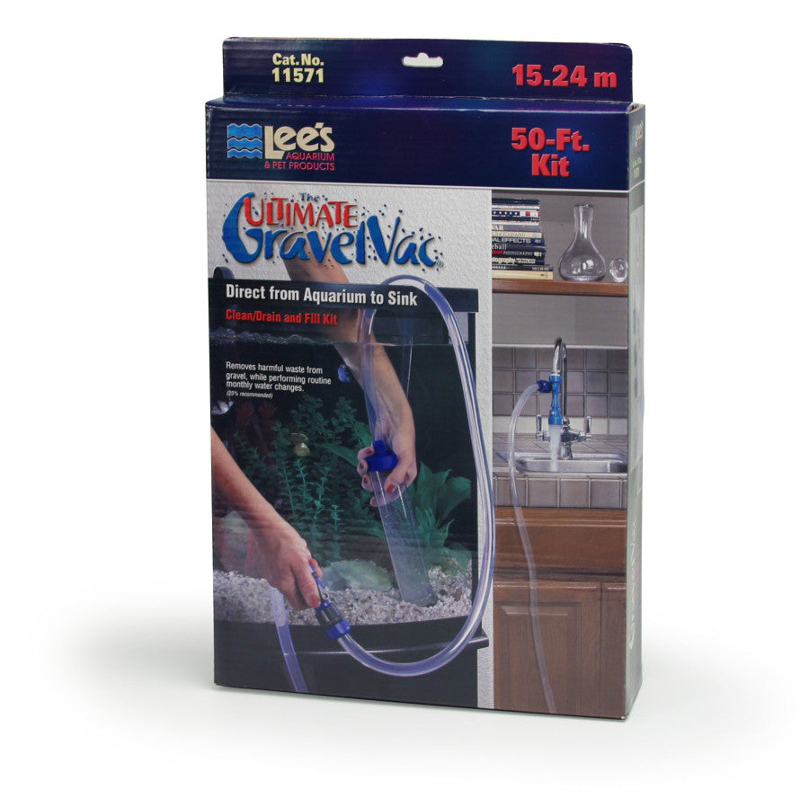 Lee's Aquarium Pet Products The Ultimate Gravel Vac Kit 1ea/50 ft