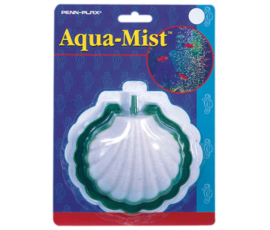 PennPlax AquaMist Air Stone Shell White, Green, 1ea
