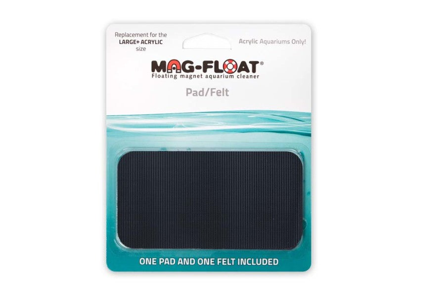 MagFloat Replacement Pad/Felt Floating Magnet Cleaner for Acrylic Aquariums Black, 1ea/LG