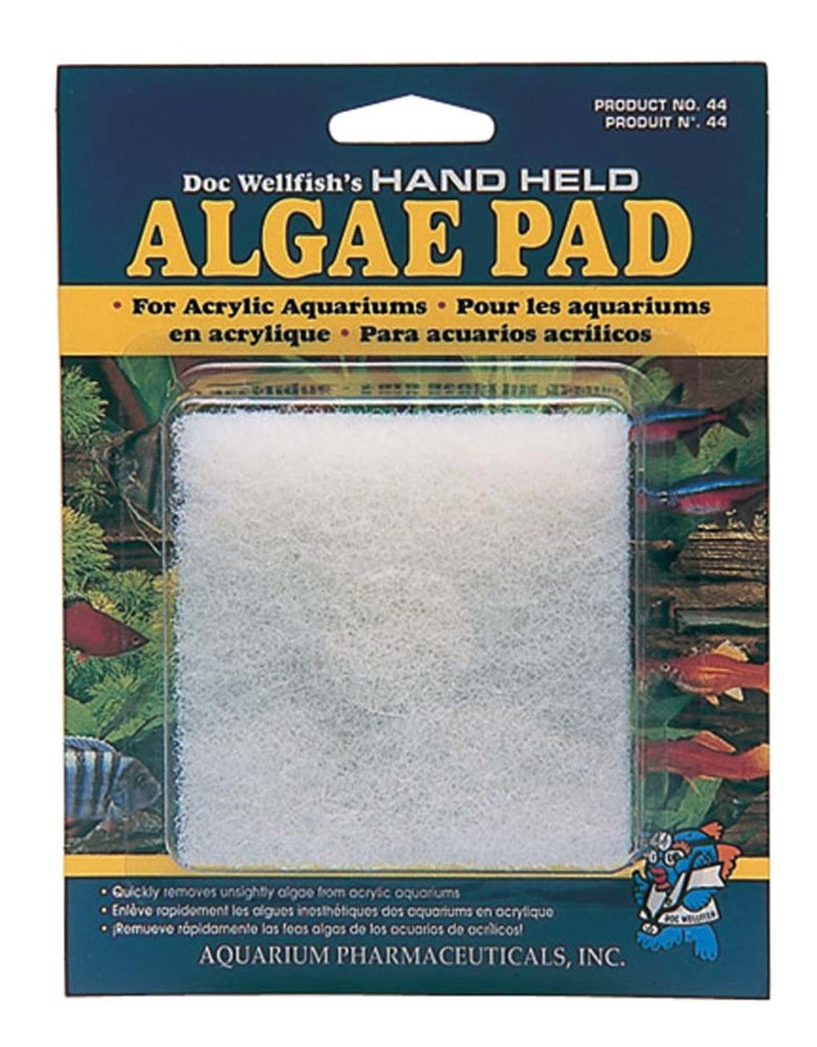 API Doc Wellfish's Hand Held Algae Pad For Acrylic, 1ea