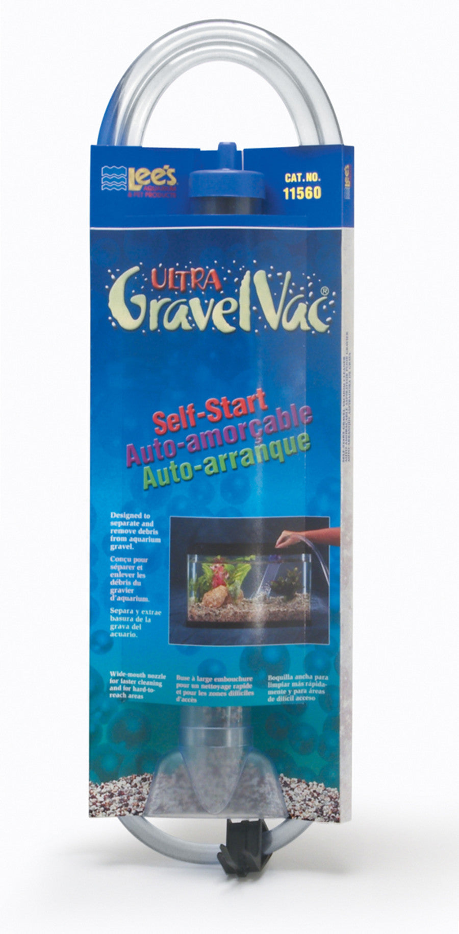 Lee's Aquarium Pet Products Ultra GravelVac SelfStart Gravel Vacuum Cleaner with Nozzle Clip 1ea/2In X 24 in, XL