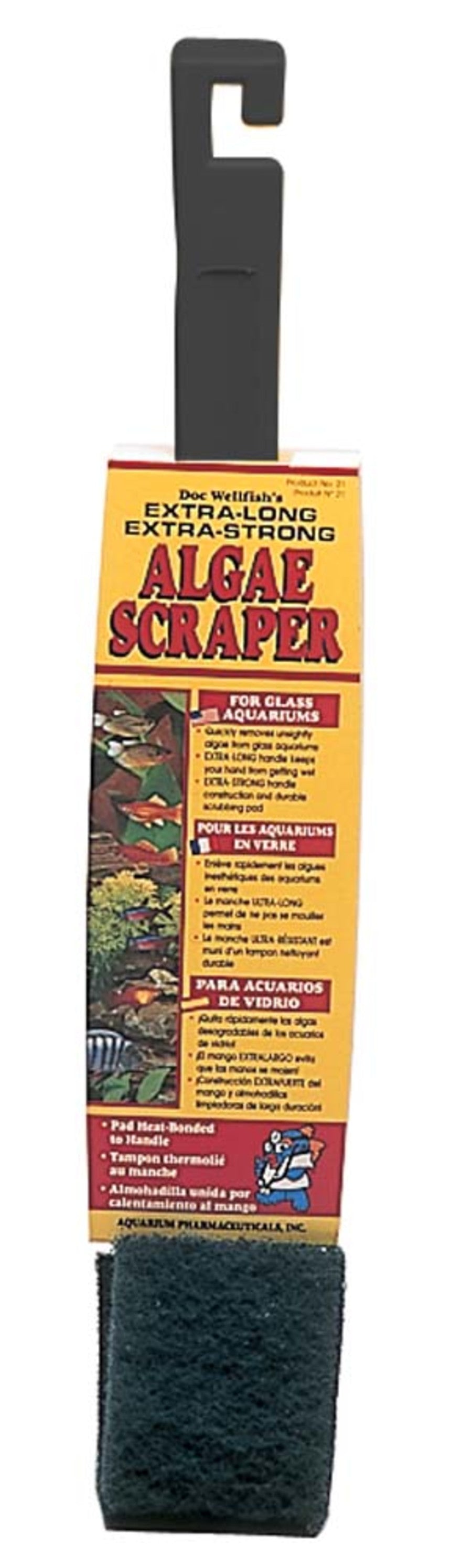 API Doc Wellfish's Algae Scraper For Glass, 1ea/18 in