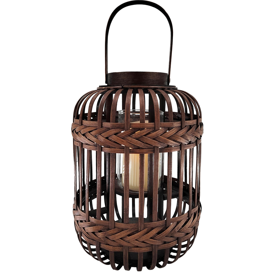 Easy Pro Brown Japanese Lantern 10 1/2" dia. x 19" tall; Resin