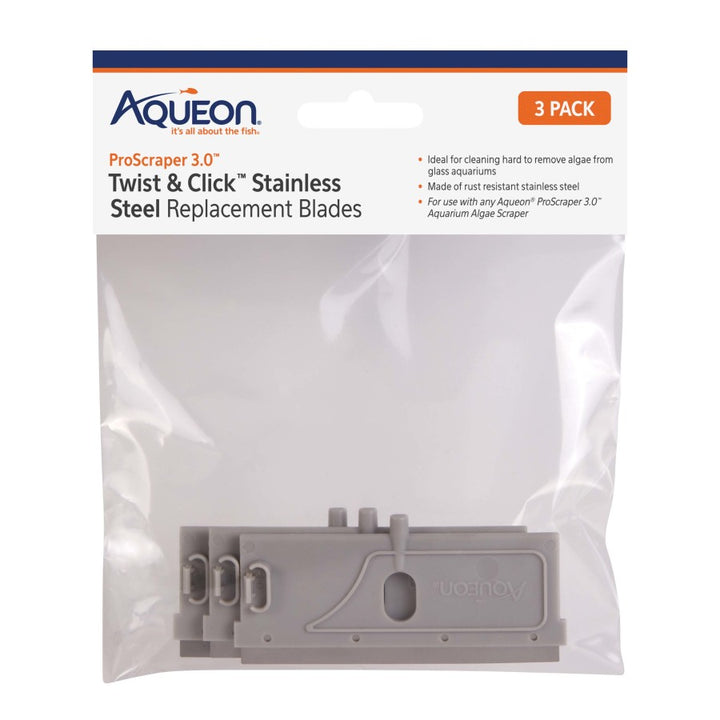 Aqueon ProScraper 3.0 Twist  Click Stainless Steel Replacement Blades 1ea/One Size Default Title