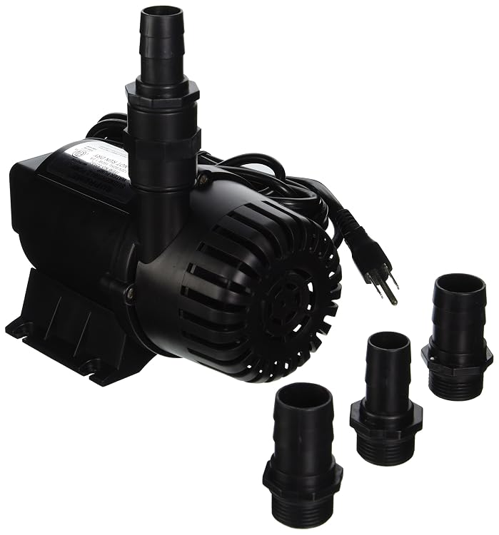 Pondmaster SP-200 200GPH STAT PUMP W/ 1/4" &amp;1/2" BARB FITTINGS 6ft
