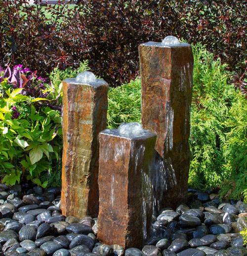 Basalt Fountain Polished Top Set - 15 Stones