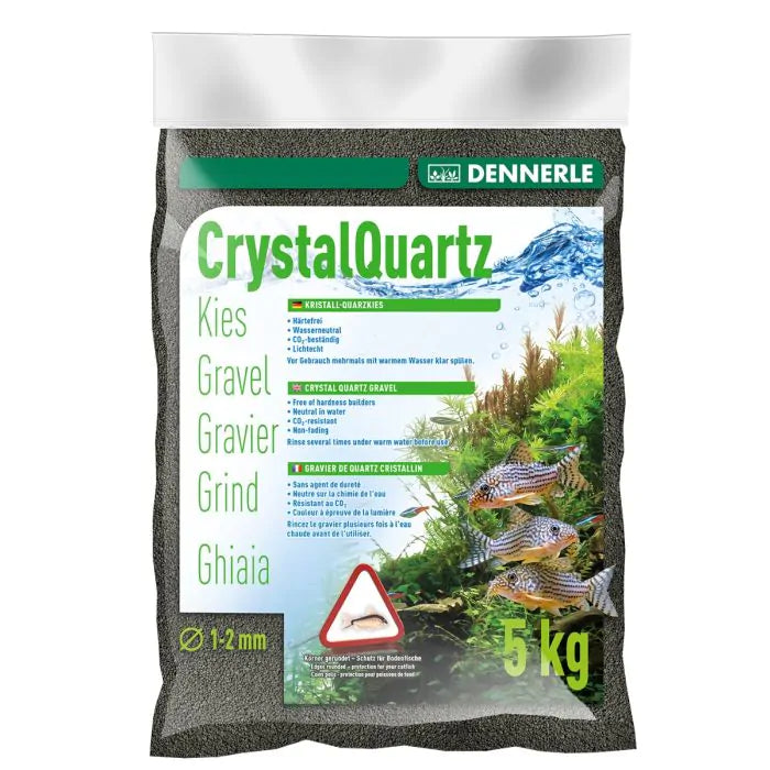 DENNERLE Crystal Quartz Gravel diamand black, 5 kg Default Title
