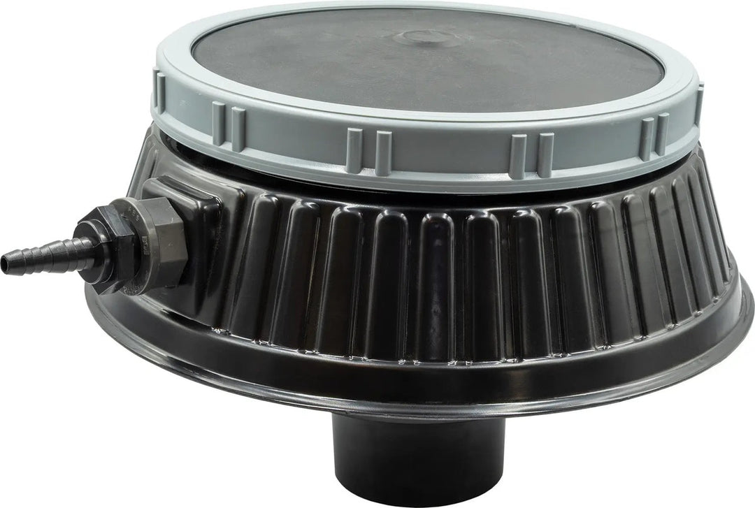 Easy Pro Rubber Membrane Air Diffuser - 4" - 1/4"-3/8" Barbed Inlet