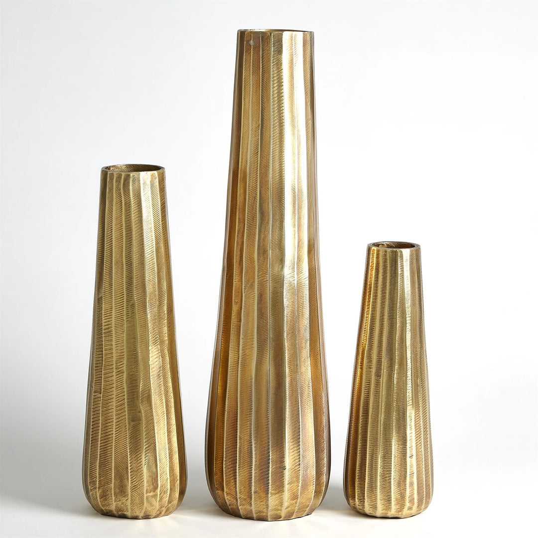 ATLANTIC 3 PC AURA VASE KIT - ANTIQUE BRASS