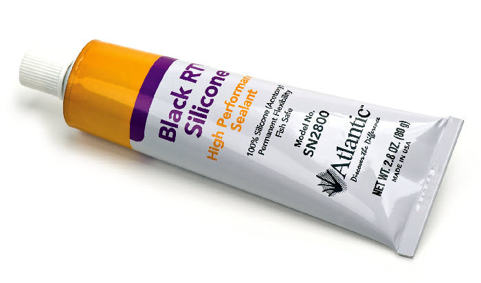 ATLANTIC BLACK RTV SILICONE - 2.8 OZ