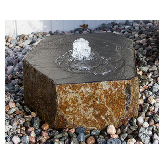Basalt Fountain Natural Top - 15 Stones (5ea -20in 27in 35in