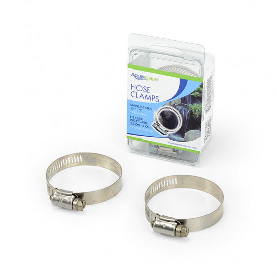 Aquascape STAINLESS STEEL HOSE CLAMP 1-1/2" TO 2" (2)