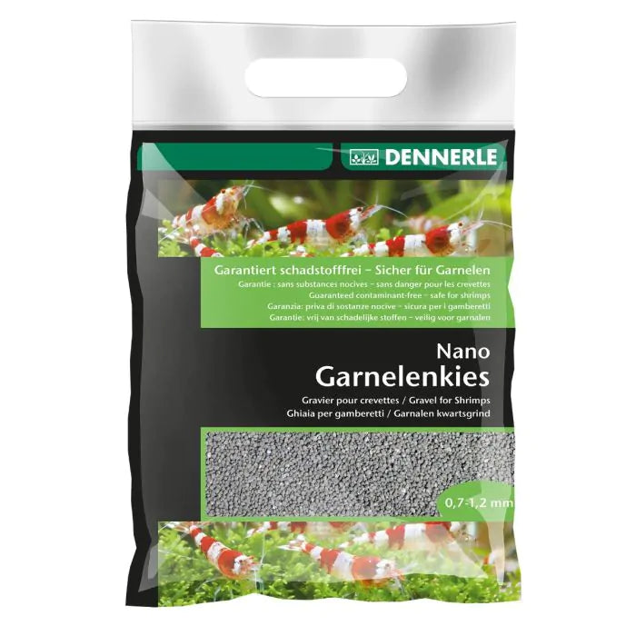 DENNERLE Nano Shrimp Gravel, Arkansas grey, 2 kg