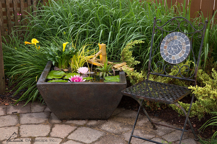 Aquascape Textured Gray Slate 33in Patio Pond