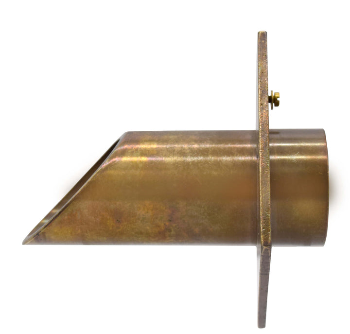 EasyPro Vianti Falls Brass 2" Round Scupper with diamond wall plate