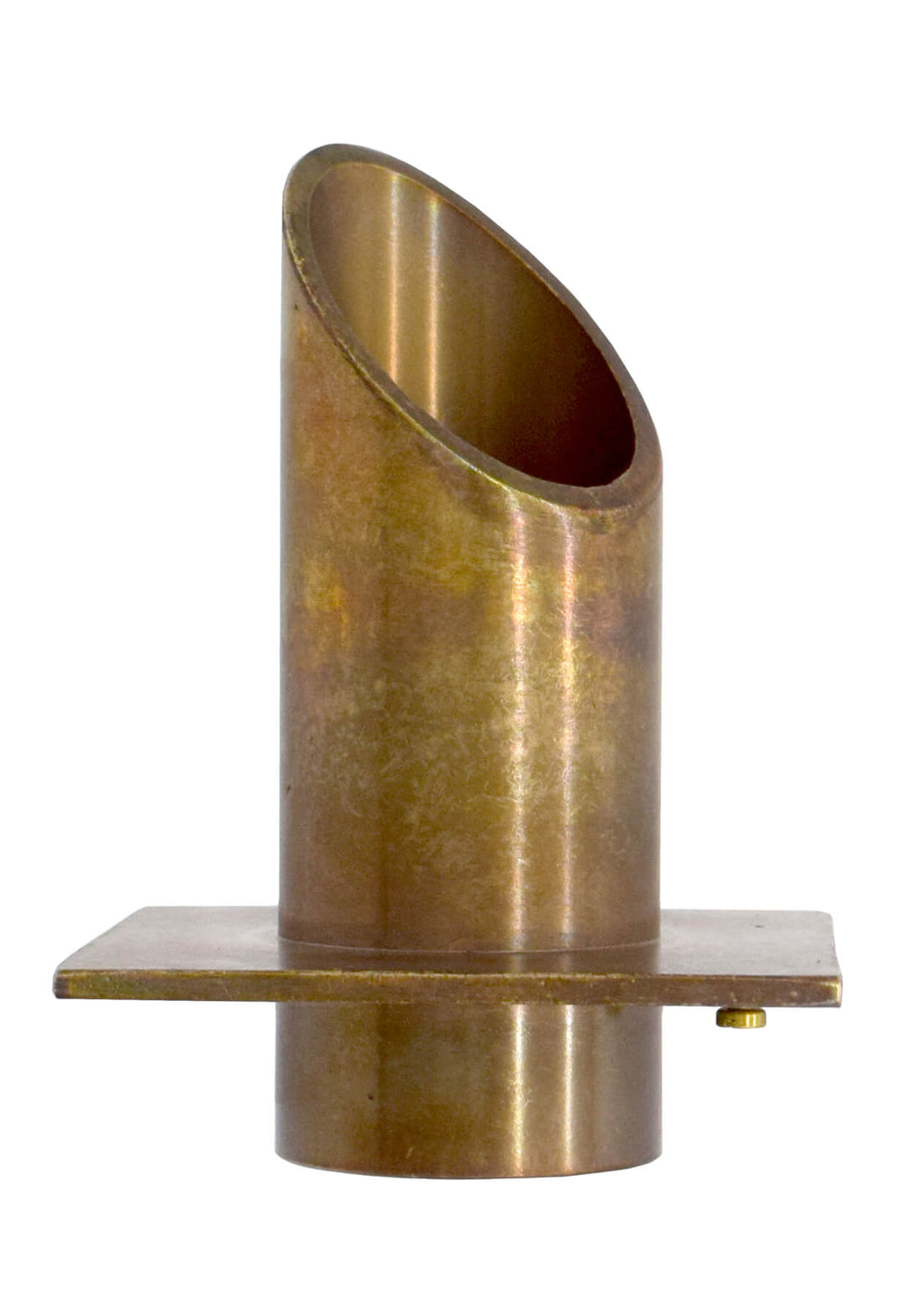 EasyPro Vianti Falls Brass 2" Round Scupper with diamond wall plate