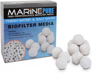 MarinePure High Performance Ceramic Biofilter Media - 2 Quarts of 1 1/2