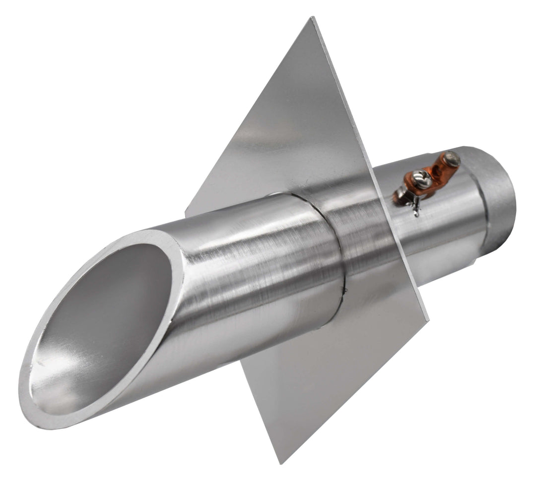 EasyPro Vianti Falls Stainless 2" Round Scupper with diamond wall plate