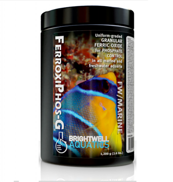 Brightwell FerroxiPhos-G - Uniform-graded Granular Ferric Oxide for Phosphate Control in all Aquaria 300 g